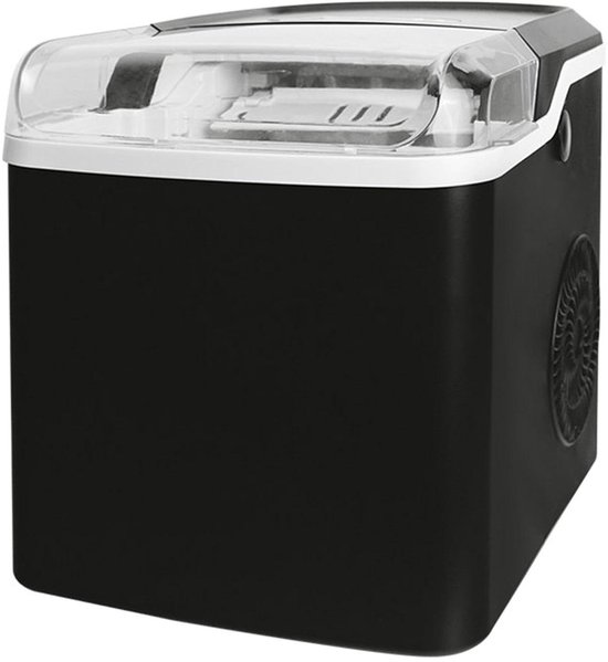Mini Ijsmachine - Draagbare IJsblokjesmaker - Snelle IJsproductie - Eén Knop Bediening - 9 IJsblokjes Per Batch - Zwart