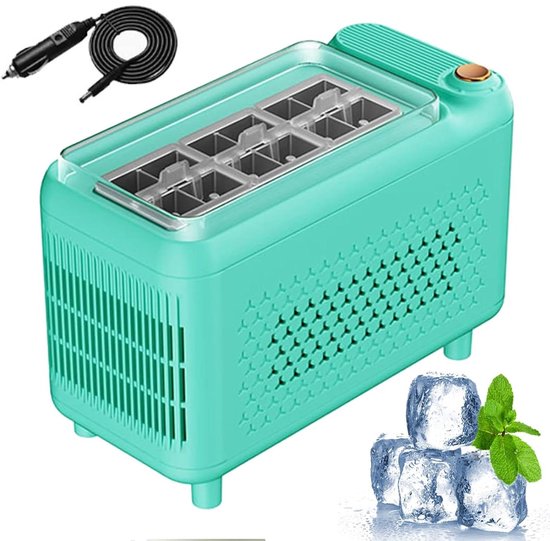Mini Ijsmachine - IJsmaker Desktop - Drankjes Koelen - Snelle IJsproductie - 500ml Reservoir - Groen van MINI