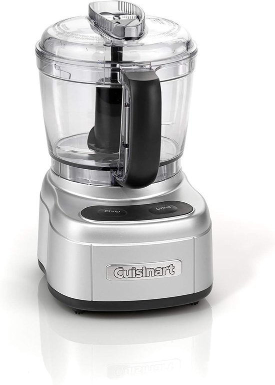 Mini Keukenmachine - Compacte Hakker - Snel Ingrediënten Bereiden - Eenvoudig Schoon te Maken - 900 ml - Zilverkleurig