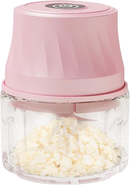 Mini Keukenmachine - Elektrische Hakker - Snel Ingrediënten Snijden - Oplaadbaar 350ml - 12x15cm van MINI