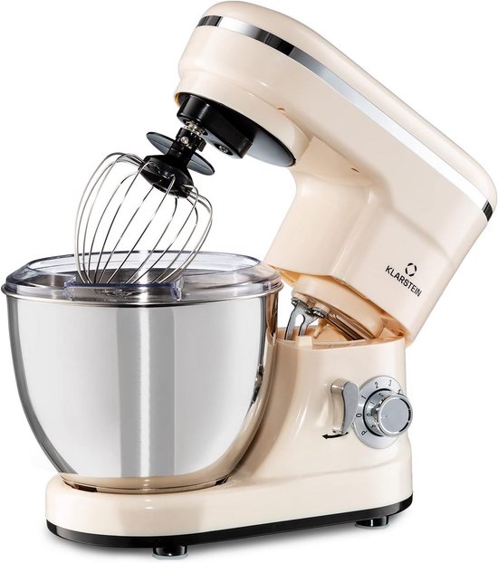 Mini Keukenmachine met Planetaire Garde - 1200W Kracht en 6 Snelheidsstanden van Merkloos