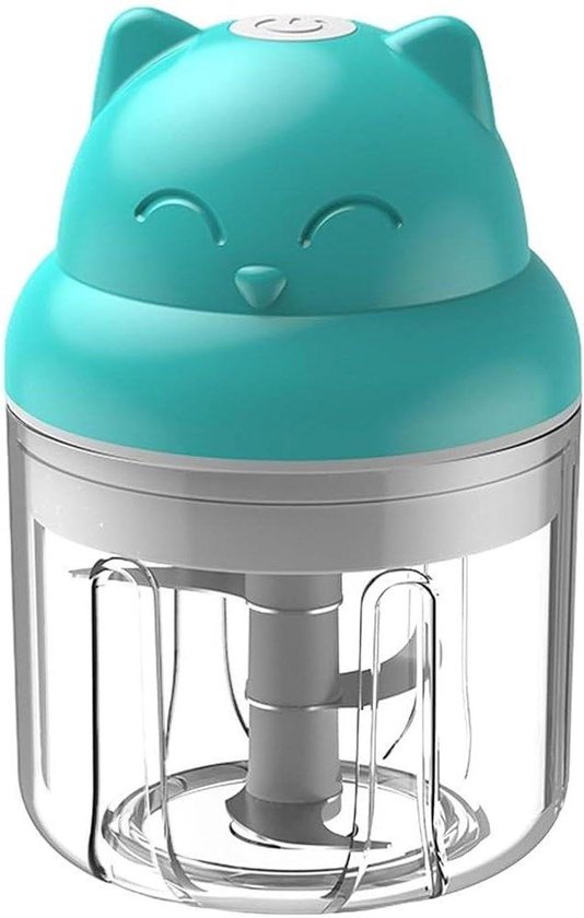 Mini Knoflook Chopper - Keukenmachine Hakker - Maaltijd Voorbereiding - Draadloos Opladen - 250ML Capaciteit - Groen van MINI