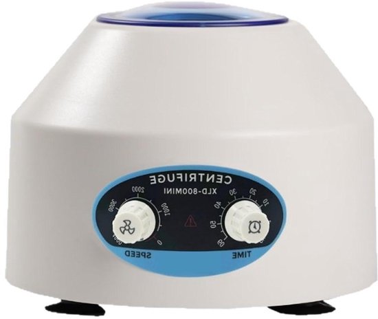 Mini Laboratorium Centrifuge - Desktop Centrifuge - Vloeistoffen Scheiden - LCD Digitale Controle - 10 ml x 6 - Wit