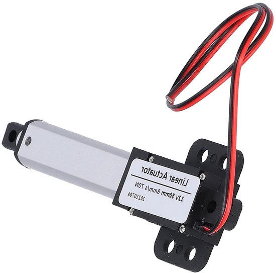 Mini Lineaire Actuator 50mm 12V DC met Limiet Schakelaar voor Binnengebruik - Stille Elektrische Motor voor Auto's (Slag 50mm, 8mm/s, 70N)