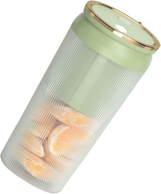 Mini Sapcentrifuge - Draagbare Blender - Verse Sappen Maken - USB Oplaadbaar - 300 Ml Capaciteit - Lichtgroen van Merkloos