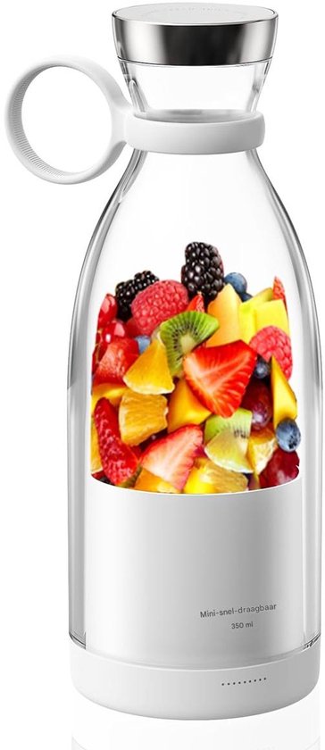 Mini Sapcentrifuge - Shakes En Smoothies - Draagbaar USB-oplaadbaar - 1 Stuks - Wit van Merkloos