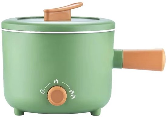 Mini Soepmaker/Hotpot 1L Elektrisch - Soupmaker 500W + houten spatel - groen