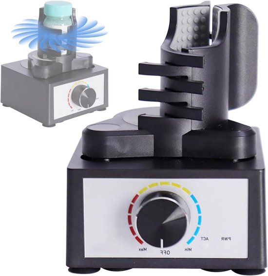 Mini Vortex Mixer - Draagbare Shaker - Verf Mengen - 3 Snelheden - 10-100ml Flessen - Zwart