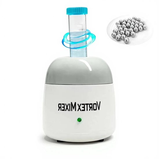 Mini Vortex Mixer - Kleurschudder Machine - Vloeistoffen Mengen - Krachtige 5200 RPM Motor - Compact Formaat - Grijs