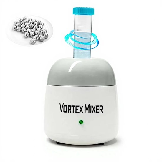 Mini Vortex Mixer - Kleurschudder Schudmachine - Vloeistoffen Mengen - Krachtige 5200 RPM Motor - Compact Ontwerp - Grijs