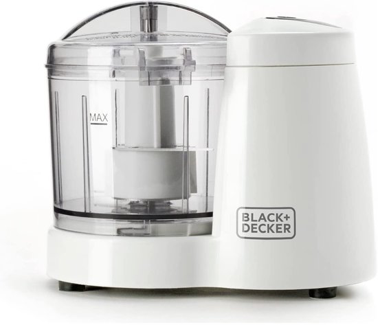 minihakmolen 0,35l 120w wit - black+decker - BXCH120E van Black+Decker