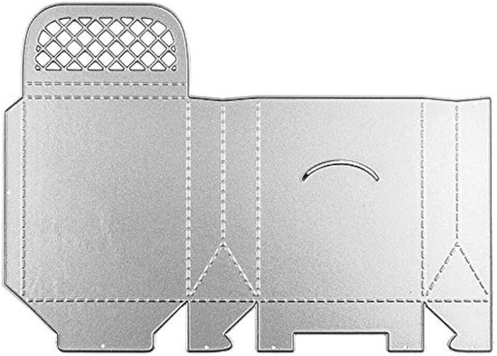 Mit Herz Stanssjabloon, vouwdoos 2, 17,5 cm x 12,2 cm