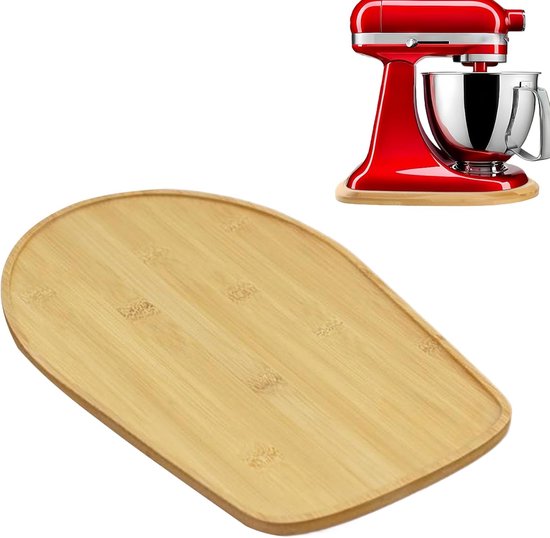 Mixer Accessoire - Houten Mat - Keuken Stabiliteit - Antislip Schokabsorberend - 356 cm - Meerkleurig