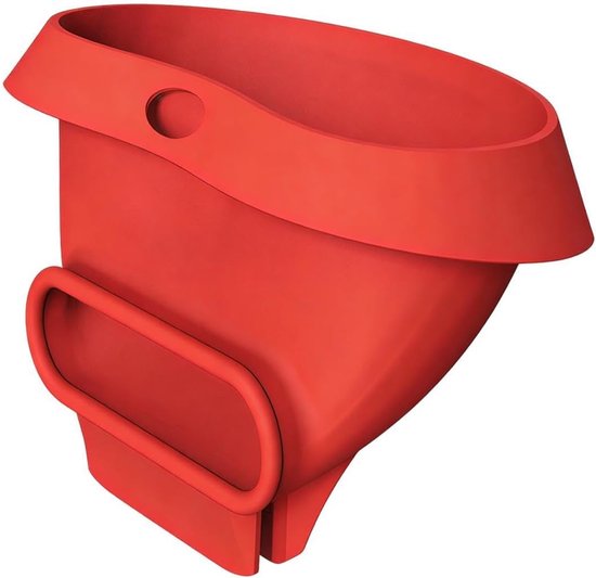 Mixer Accessoire - Keuken Hulp - Bakken en Koken - Spatvrij Overbrengen - 16 x 11.1 x 10.2 cm - Rood