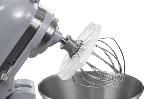Mixer Accessoire - Keuken Hulp - Schoon Maken - Veegt Mixer Resten - 21.6 x 14.7 cm - Transparant