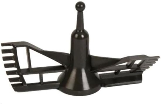 Mixer Accessoire - Keukenmachine Onderdeel - Beslag Maken - Roestvrij Staal - 0.1 Gram - Zwart