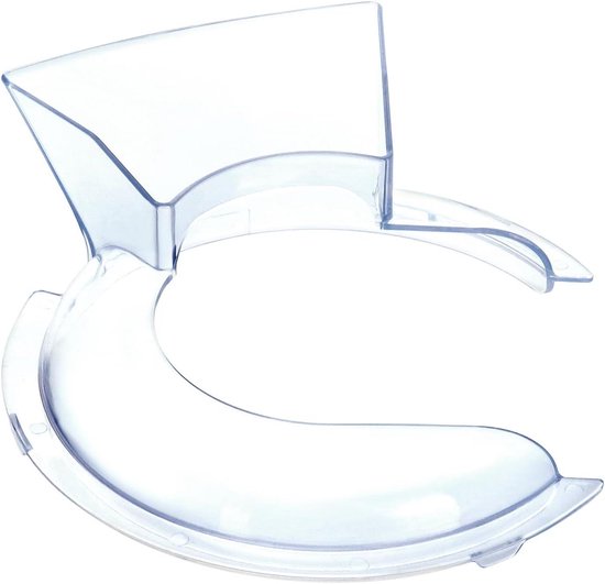 Mixer Accessoire - Spatbeschermer Kom - Schoon Maken - 360° Bescherming - 4.8 L Kom - Transparant