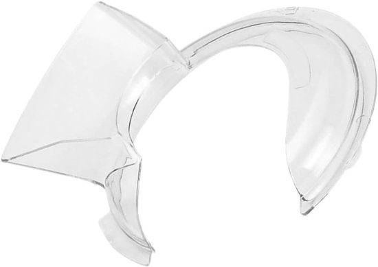 Mixer Accessoire - Spatbescherming Mengkom - Schoon Mixen - Kantelkop Ontwerp - 25.5 x 22.5 x 7 cm - Transparant