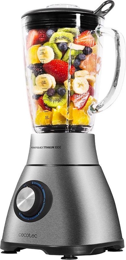 MIXER CECOTEC POWER BLACK TITANIUM 1800 2,1 L 1800W ROESTVRIJ STAAL van Cecotec