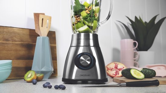 MIXER CECOTEC POWER BLACK TITANIUM 1800 2,1 L 1800W ROESTVRIJ STAAL van Cecotec