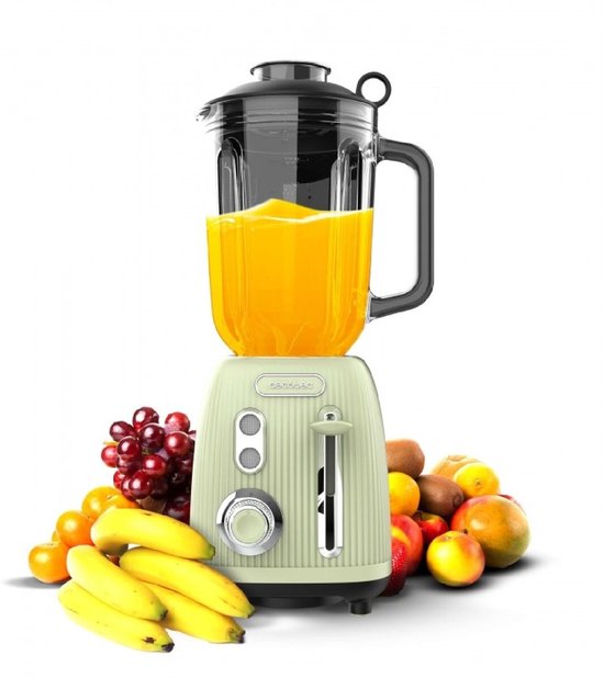 Mixer Cecotec Power Black Titanium RetroGreen Groen van Merkloos