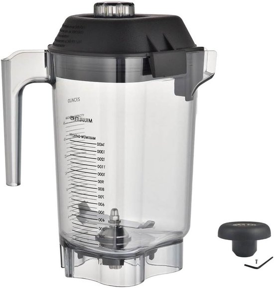 Mixer Container - Pitcher Jar Cup - Smoothie Maken - BPA-vrij Polycarbonaat - 1.36 kg - Transparant van Merkloos