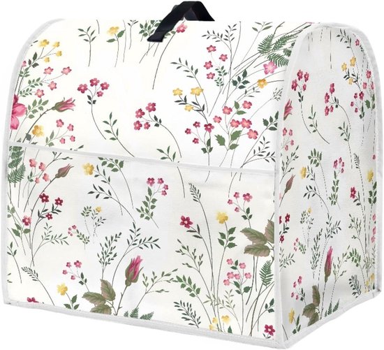 Mixer Cover - Stofkap Keukenapparaat - Keuken Opruimen - Met Handige Zakken - 6-8 Quarts - Wildbloemen