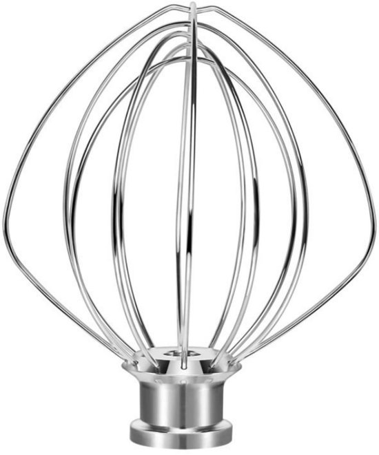Mixer - Ei-slagroomgarde - Cake-mayonaisegarde - Vervangende staande mixer - Geschikt voor KitchenAid K45WW - Roestvrij staal van Merkloos