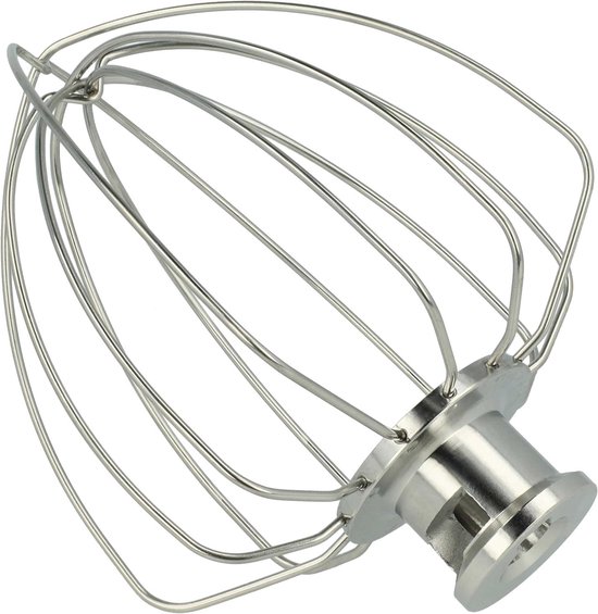 Mixer Garde - Keukenaccessoire - Luchtige Beslagen Maken - Zes Robuuste Draden - 4.7 Liter - Zilver
