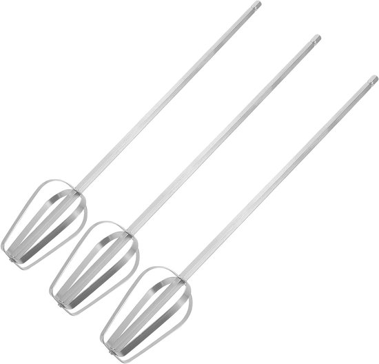 Mixer Kloppers - Eierklopper Accessoires - Beslag Maken - Roestvrij Staal - 30 cm - Zilver