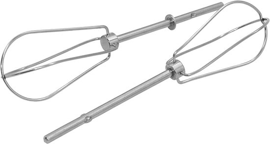 Mixer Kloppers - Garde Set - Beslag Maken - Roestvrij Staal - 10x10x10 mm - Meerkleurig