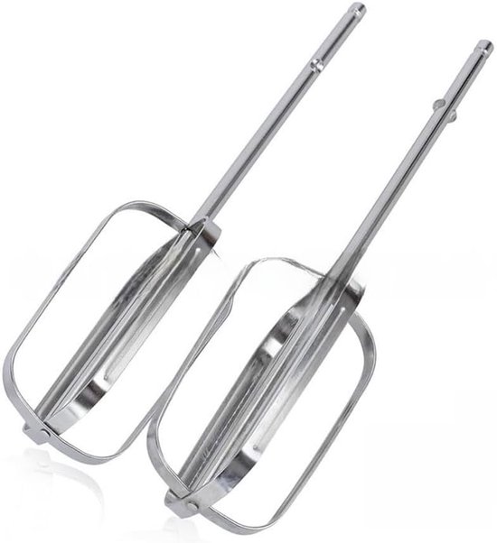 Mixer kloppers - Keuken accessoires - Beslag maken - Roestvrij staal - 2 stuks - Zilver