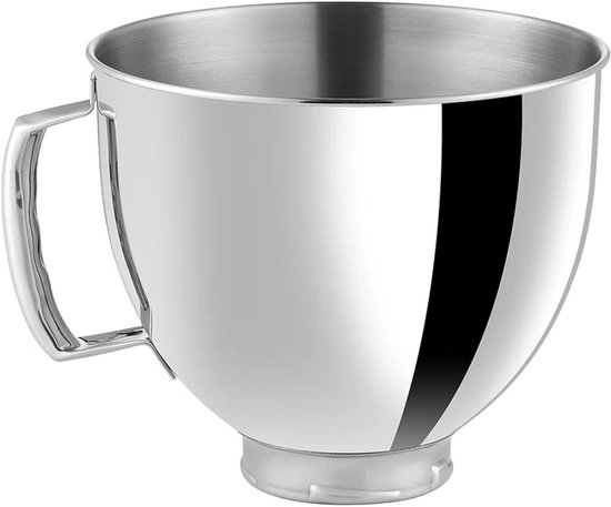 Mixer Kom - Roestvrijstaal Accessoire - Bakken En Koken - Met Handvat - 45-5 Liter - Zilverkleurig