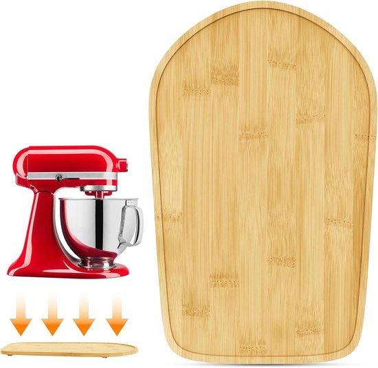 Mixer Mat - Apparaat Slider - Keukenwerk Vereenvoudigen - Soepele Verplaatsing - 34 x 21 cm - Natuurlijk