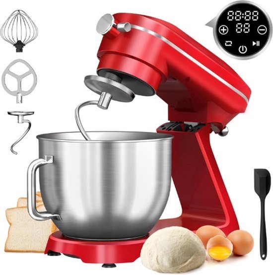 Mixer met mengkom - Keukenmachine - Keukenmixer - Deegmachine - Kneedmachine - Deegmixer - Mixer - Keukenmachine met mengkom - Mixer met kom - Mixer keukenmachine - Keukenmixer met mengkom - Keukenmixers - Keukenmachines - Keukenrobot - App