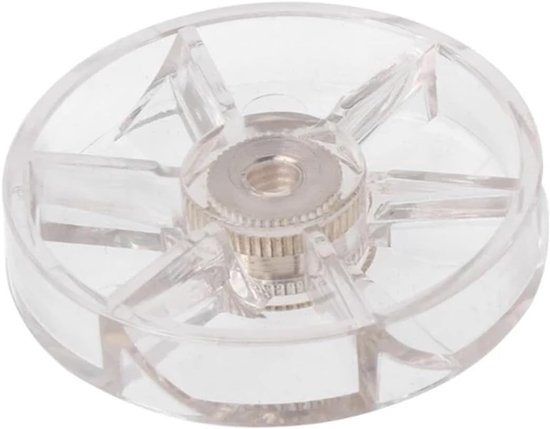 Mixer Onderdeel - Reserveonderdeel Basis - Apparaat Reparatie - Duurzaam Materiaal - 47 cm Diameter - Transparant Goud van Merkloos