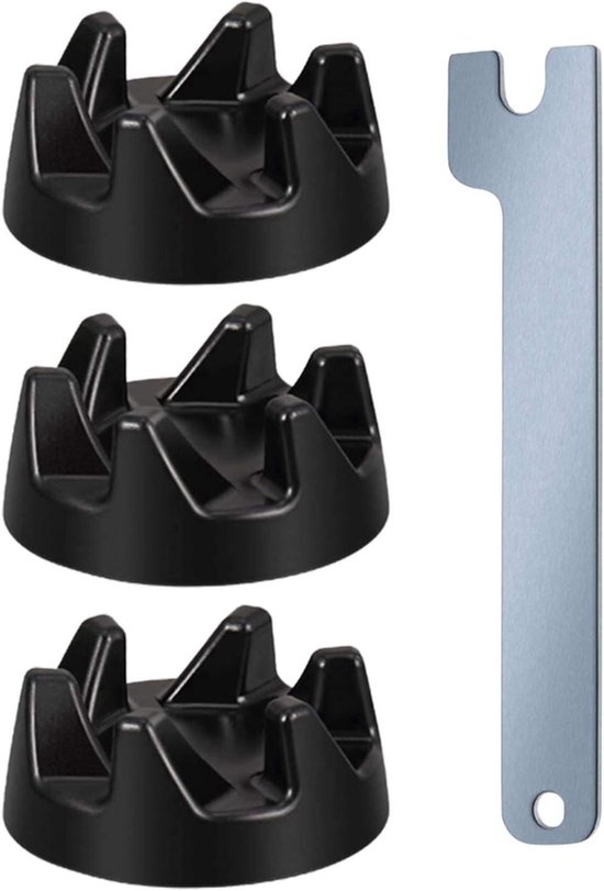 Mixer Onderdelen - Reparatieset Koppeling - Apparaat Repareren - Universele Pasvorm - 3 Stuks - Zwart