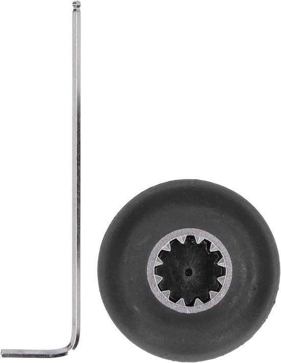 Mixer Onderdelen - Reserveonderdelen Keukenmachine - Huishoudelijk Gebruik - Duurzaam Materiaal - 4.3 x 4.3 cm - Zwart van Merkloos