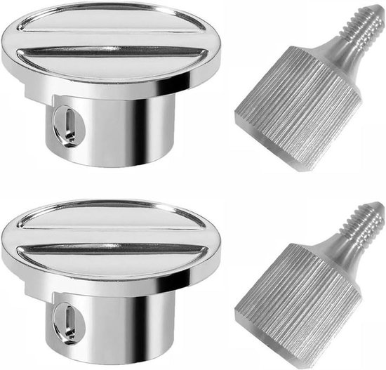 Mixer Onderdelen Set - Bevestigingsknoppen - Keuken Apparaten - Antislip Roestvrij Staal - 4 Stuks - Zilver