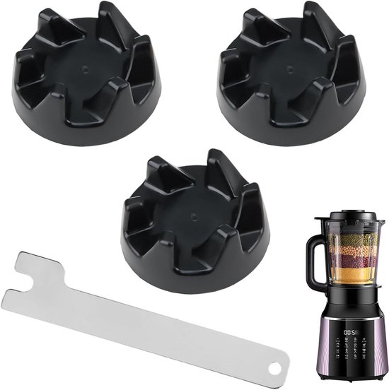 Mixer Onderdelen Set - Reserve Koppelingen - Apparaat Reparatie - Inclusief Gereedschap - 3 Stuks - Zwart