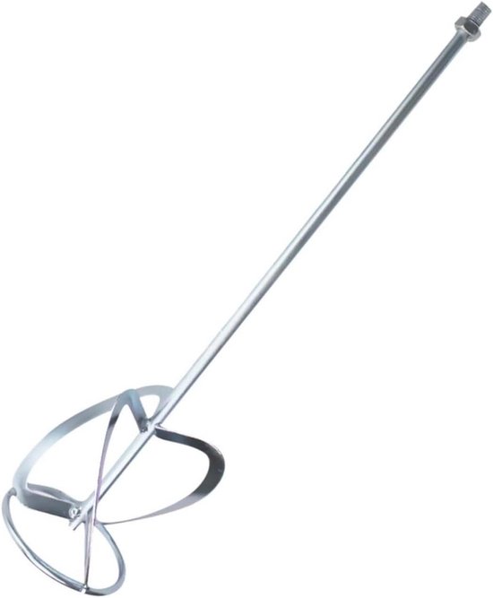 Mixer Opzetstuk - Gereedschap Staaf - Verf Mengen - Spiraal Ontwerp - 52x11.3cm - Zilver