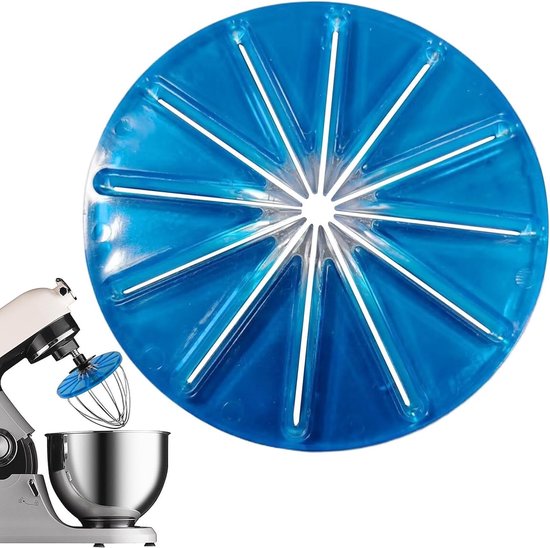 Mixer Opzetstuk - Keukenaccessoire - Spatvrij Mixen - Spatwaterdicht Ontwerp - 14.5 cm - Blauw