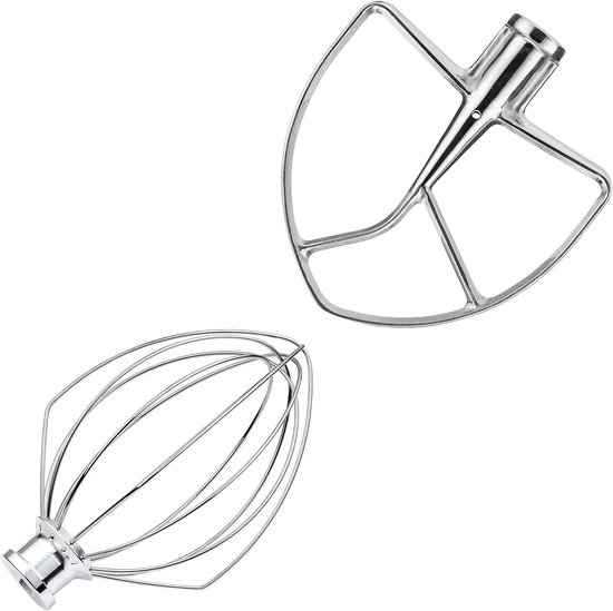 Mixer Opzetstuk - Keukenmachine Accessoire - Bakken en Mixen - Roestvrij Staal - 4.5/5QT - Rood