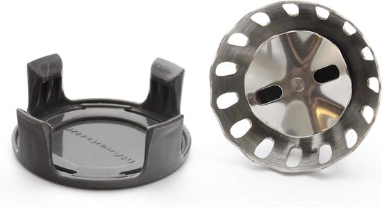Mixer Opzetstuk - Klopper Frother - Beslag Maken - Specifiek Model - 6.5 x 6.5 x 7 cm - Zilverkleurig