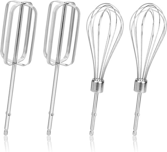 Mixer Opzetstukken - Garde Accessoires - Bakken Thuis - Voedselveilig Roestvrij Staal - 4 Stuks - Multicolor