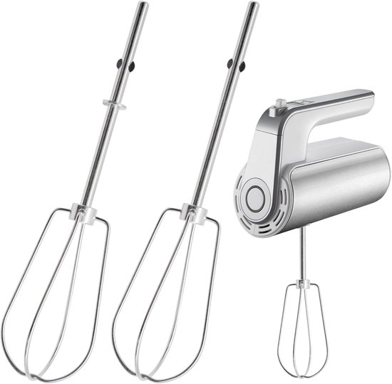 Mixer Opzetstukken - Garde Hulpstukken - Beslag Maken - Roestvrij Staal - 82x46x82 mm - Zilver van Merkloos