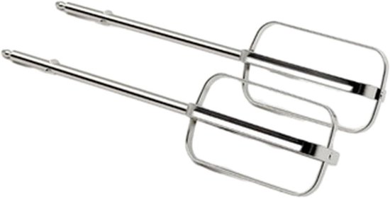 Mixer Opzetstukken - Kloppers Set - Beslag Maken - Roestvrij Staal - 2 Stuks - Zilver van Merkloos