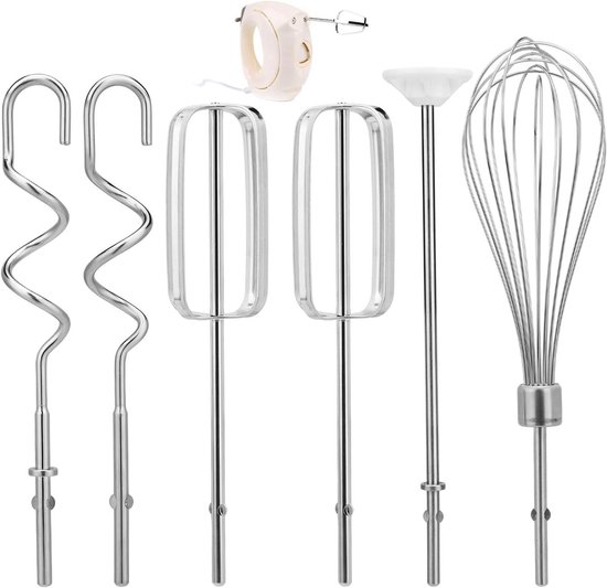 Mixer Opzetstukken Set - Keuken Accessoires - Bakken en Koken - Roestvrij Staal - Diverse Maten - Zilver van Merkloos