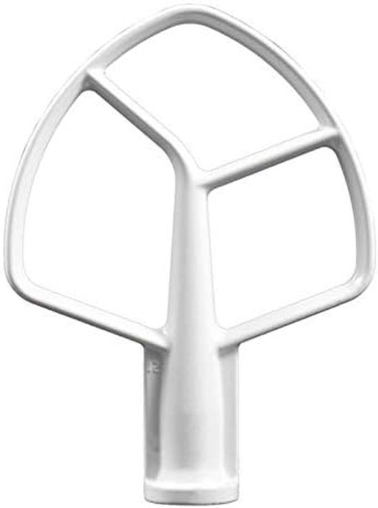 Mixer Platte Flat - Garde Kom - Beslag Maken - Anti-aanbaklaag - 4.8 Liter - Wit