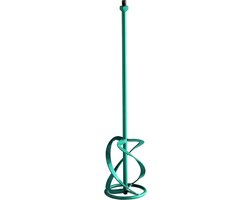Mixer Roestvrij Staal - Mengkraan Gereedschap - Materiaalmengen Korthoudend - Compact Ontwerp - 11 x 4 x 16 cm - Turquoise